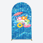 Aperturee - Aperturee Summer Splashing Swimming Pool Party Arch Backdrop